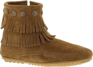 Minnetonka Women's Double Fringe Side Zip Boot