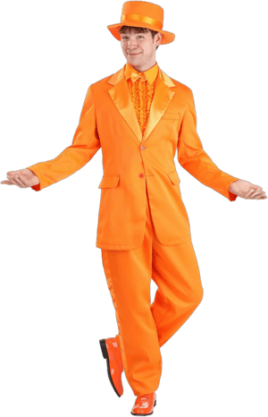 Adult Orange Tuxedo Costume | Movie Costumes | Adult | Mens | Orange | M | FUN Costumes