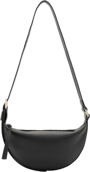 Allsaints Women's Half Moon Leather Crossbody Bag