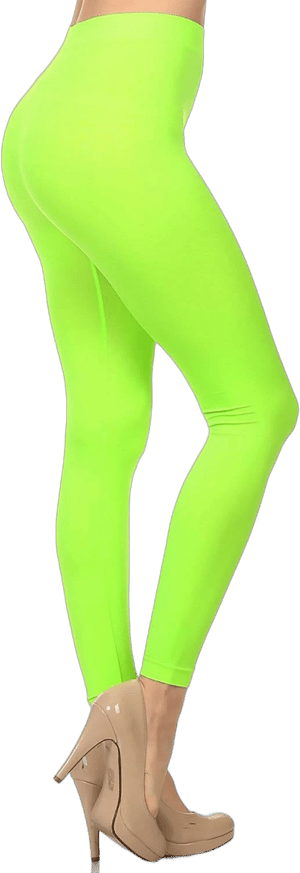 Women NEON NATION Colored Seamless Leggings Athletic Pants Costume Party Tights Quality