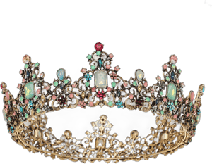 Jiaia Women's Baroque Queen Rhinestone Crown