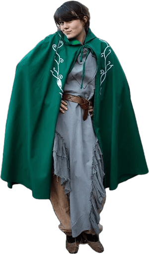 Epic Armoury Elven Embroidered Twill Cloak