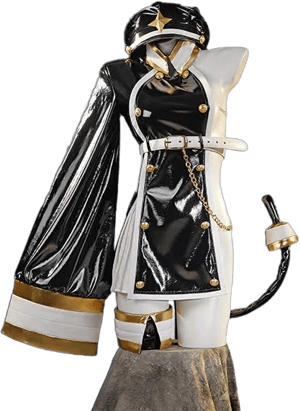 Araga Kiwi Cosplay Costume Dress with Hat Tail