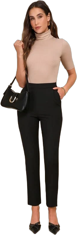 Lulus High-Waisted Trouser Pants