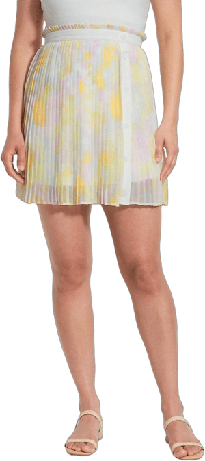 Modcloth Frill Seeker Pleated Mini Skirt