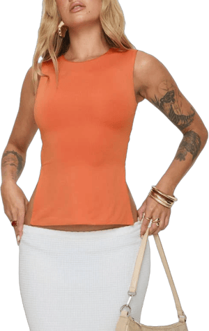 Princess Polly Uzo Top Orange