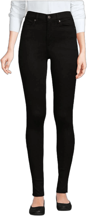 Lands' End Women's High-Rise Stretch Denim Skinny Jeans