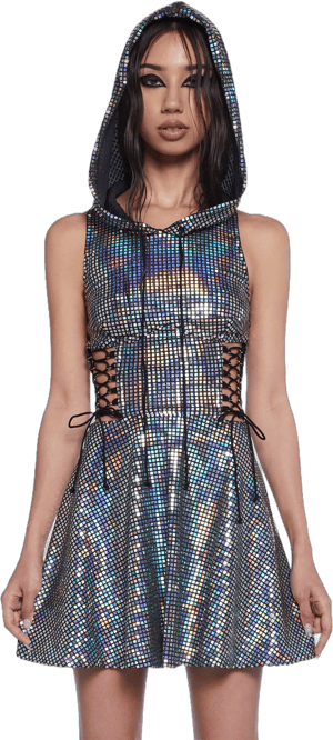 Club Exx Cosmic Disco Mini Dress