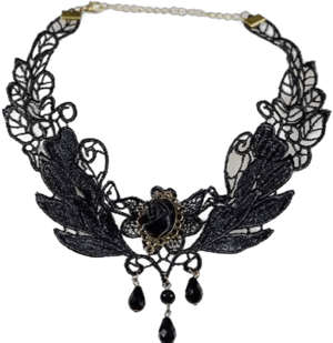 Victorian Court Gothic Lace Choker Necklace