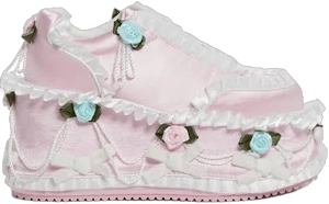 Sugar Thrillz Just Desserts Platform Sneakers - PINK / US 7