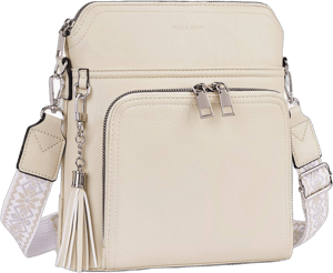 Women's Leather Tassel Crossbody Purse