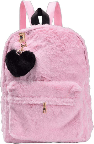 Nite Closet Women's Fluffy Fleece Backpack Purse