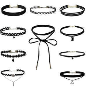 Gothic Lace Velvet Choker Necklace