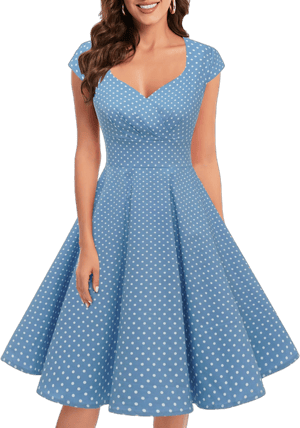 Vintage 1950s Retro Swing Dress