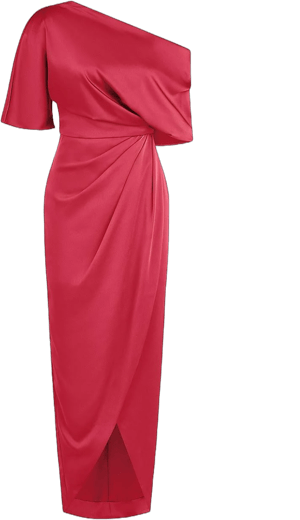 Theia Rayna Draped One-Shoulder Women's Gown