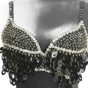 LightInTheBox Women's Polyester Paillette Belly Dance Bra