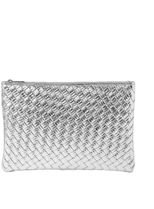 Ann Taylor Women's Metallic Woven Clutch Handbag