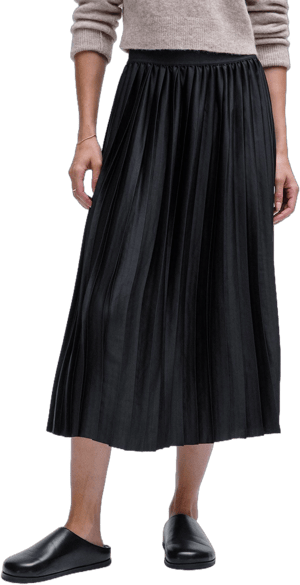 Lululemon Women's Satin Pleated Midi Skirt