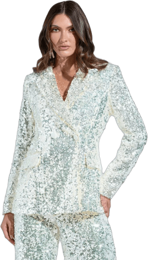 Akira Star of The Show Sequin Blazer