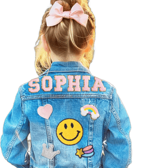 Personalized Kids Patch Denim Jacket