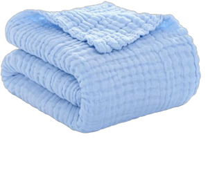 Sarah Green Muslin Baby Swaddle Blankets