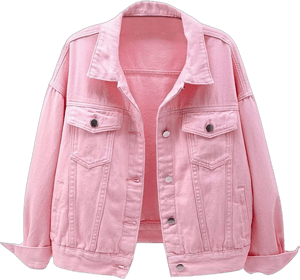 Flycehn Women's Denim Jean Jacket Button Down Coat Candy Color Jacket Wang Jiang Pink Medium