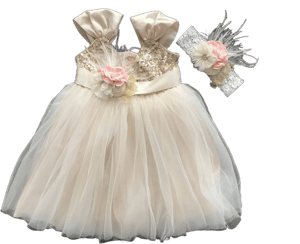 Sequin Flower Girl Dress