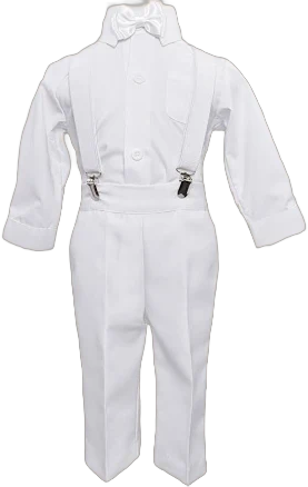 Cooper Suspender Christening Outfit