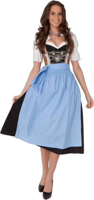 Long Dirndl Nora Delicately Embroidered