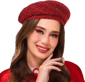 French Knit Acrylic Beret Hat