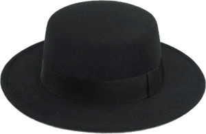 Flat-Top Wide-Brim Pork-Pie Hat