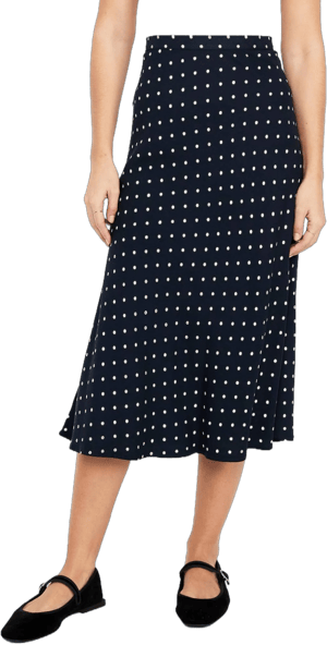 Old Navy Women's Crepe A-Line Midi Skirt