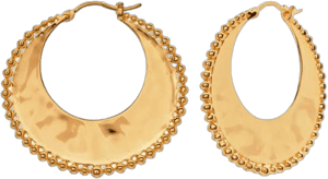 Monica Vinader Deia Beaded Hoop Earrings