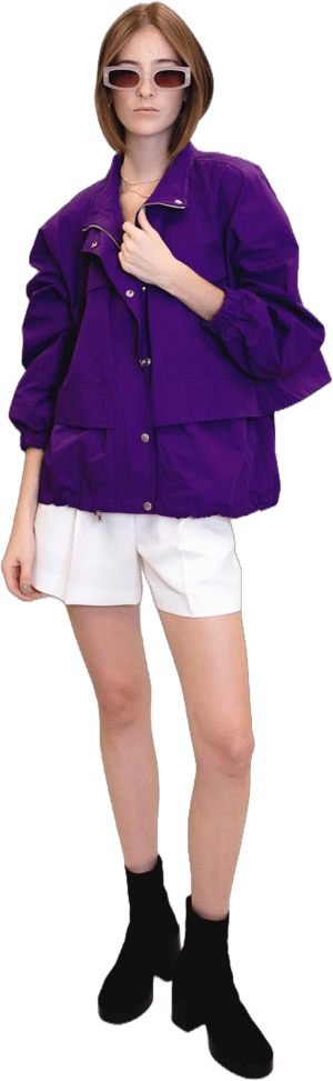 Purple Windbreaker