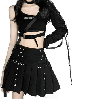 Gothic Pleated Skirt