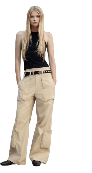 H&M Ladies Cotton Cargo Pants