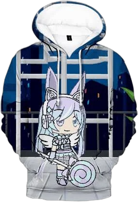 Women's Oversized Gacha Life Hoodie Sweatshirt