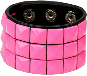 Futisma Wide Wrist Cuff Bracelet with Pyramid Stud