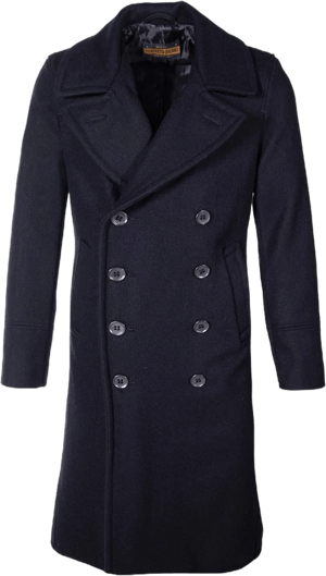 Schott NYC Men's Wool Blend Officer's Coat