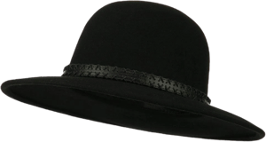 Jeanne Simmons Men's Wool Felt Large Brim Fedora