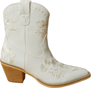 Altar'd State Caroline Embroidered Vegan Leather Western Booties