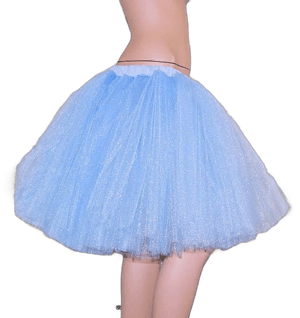 Shimmer Baby Pastel Blue Romance Knee Length TuTu skirt adult All Sizes MTCoffinz