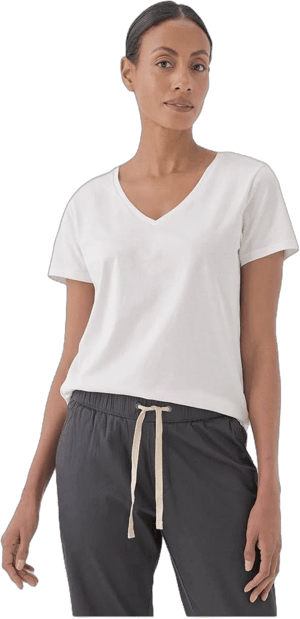 Pact Women's Organic Cotton Softspun V-Neck Tee