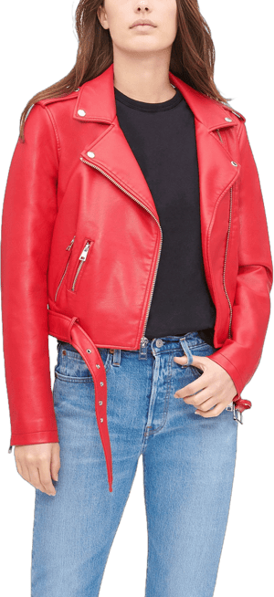 Levi's Women's Belted Faux Leather Moto Jacket