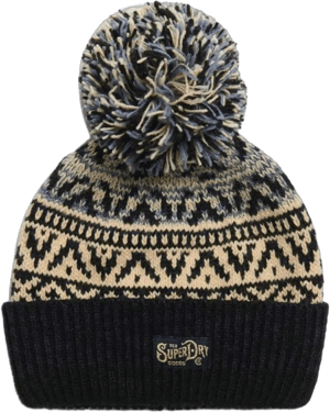 Superdry Patterned Knitted Beanie Hat