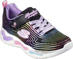 Skechers Kids' S Lights Wavy Beams Sneaker