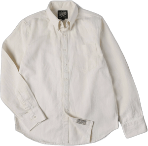 Vintage 1940-1950s Cotton-Linen Button-Down Shirt