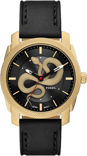 Fossil Men's Machine Three-Hand Leather Watch