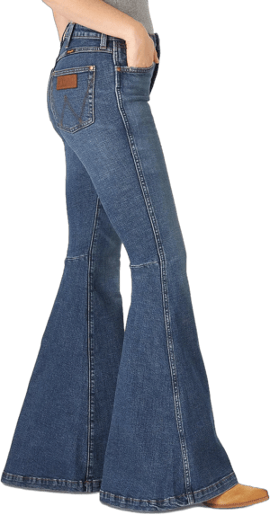 Wrangler Women's Retro High Rise Trumpet Flare Jeans