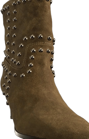 Zara Women's Suede Studded Ankle Boots